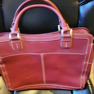 Leather laptop bag